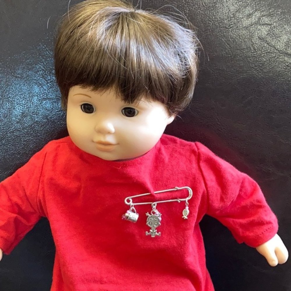 Baby girl 👧🏻 announcement pin brooch - Picture 10 of 15